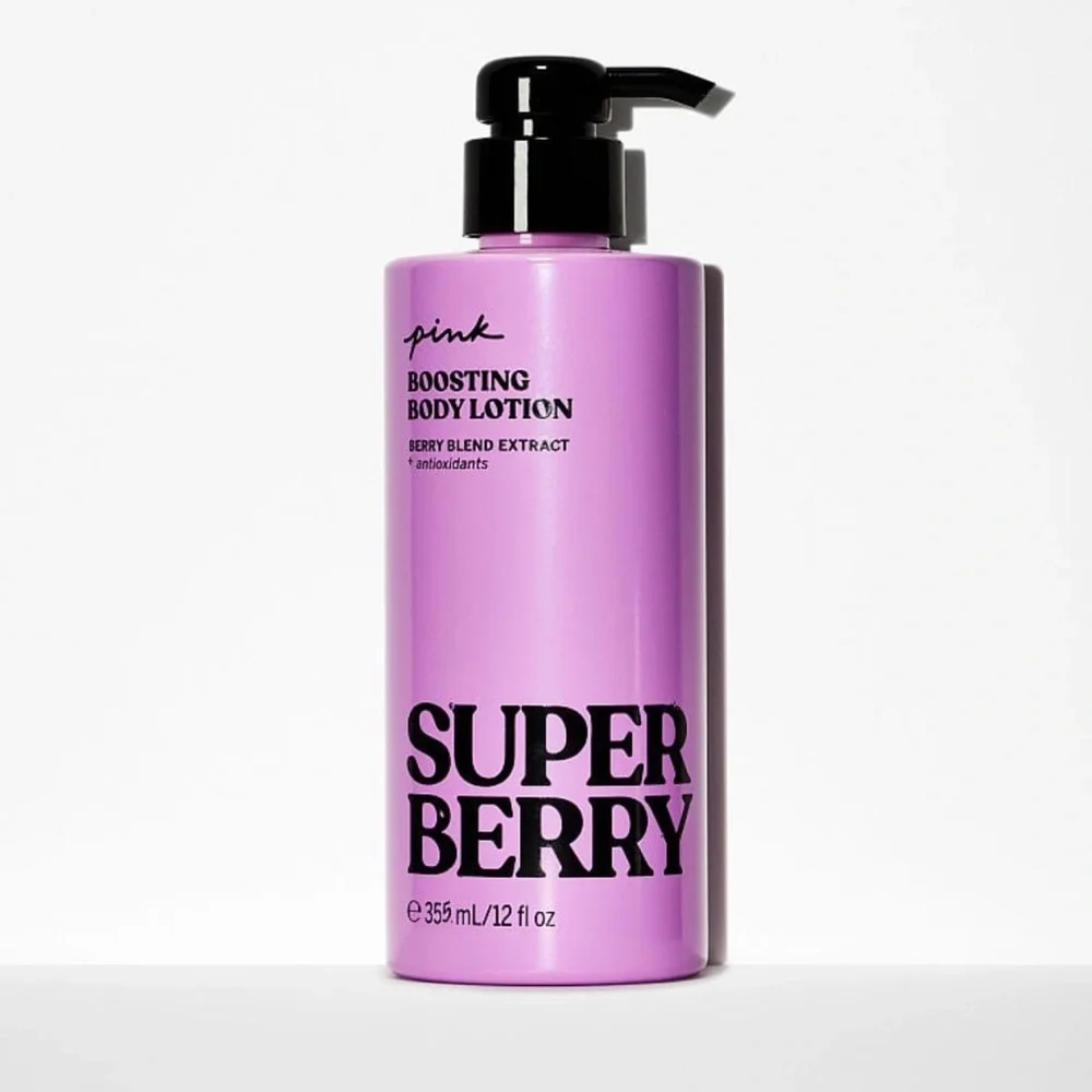 Victoria’s Secret PINK Super Berry Boosting Body Lotion Set Nwt